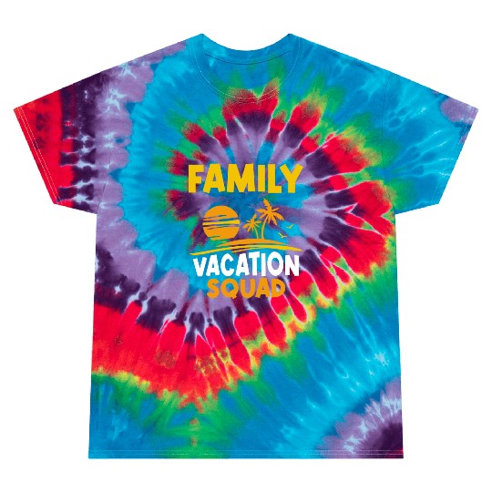 Family Vacation Squad Relatives Travel Holidays Tie Dye T Shirts