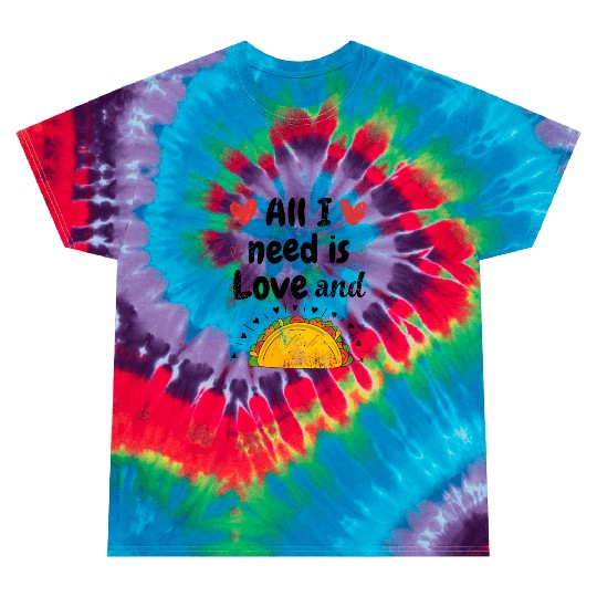 Vintage I Love Tacos Groovy Tacos Are My Valentine Tie Dye T Shirts