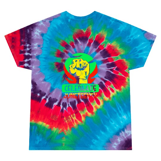 Celebrate Juneteenth 1865 African Black American Tie Dye T Shirts