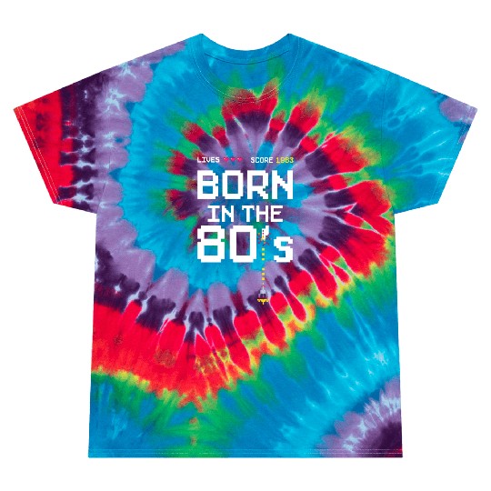 1983 Birtday Retro Gamer Pixel Born in the 80s Tie Dye T Shirts
