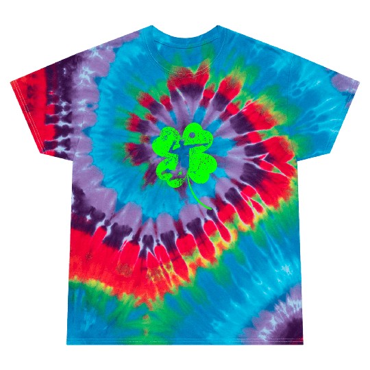 Volleyball St. Patrick's day shamrock Tie Dye T Shirts
