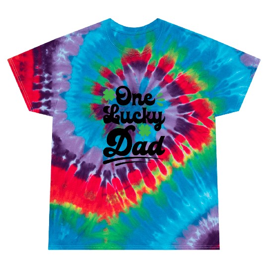 ONE LUCKY DAD Tie Dye T Shirts