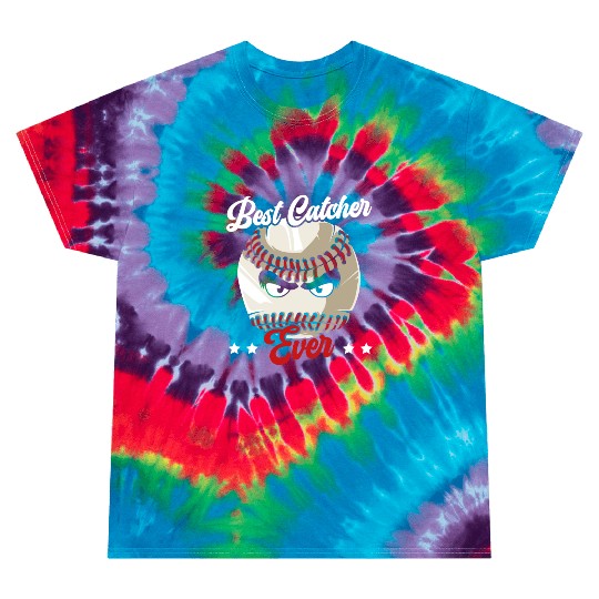 Best Catcher Ever Baseball Player Baseball Coach Tie Dye T Shirts
