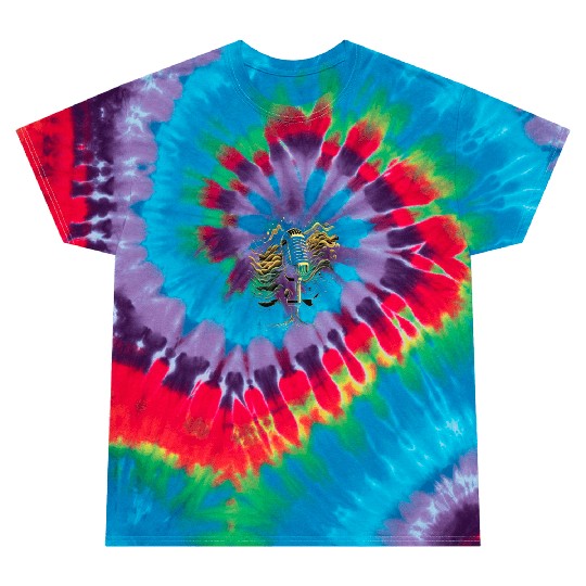 AV Technician Sound Waves Microphone Audio Music Tie Dye T Shirts