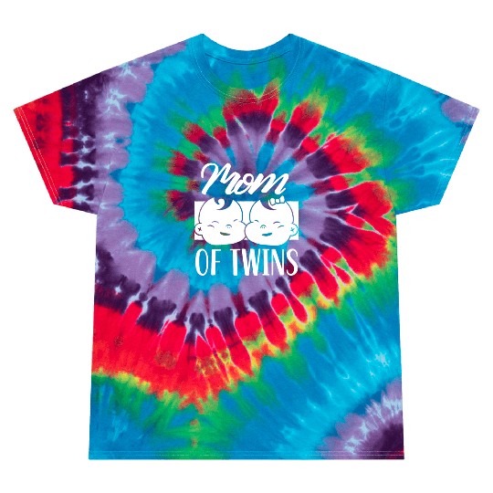 Mom Of Twins Sarcastic Twin Humor Funny Tie Dye T Shirts