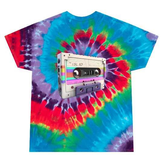 80s Music Cassette Tape : 3D, Neon, 80s songs Tie Dye T Shirts