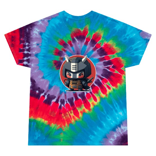 Ninja warrior mech robot kawaii illustration Tie Dye T Shirts