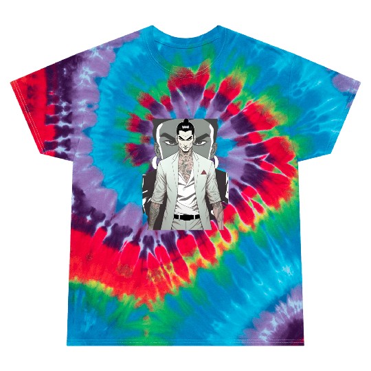 Japan Yakuza Greeny Face Tie Dye T Shirts