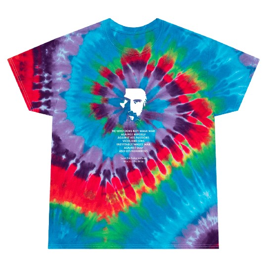 Saint Nicholas Serbian on the metaphysics of war Tie Dye T Shirts
