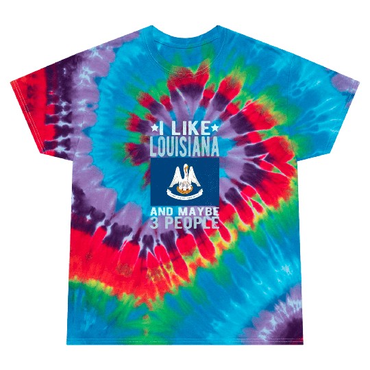 Louisiana Flag US State Tie Dye T Shirts