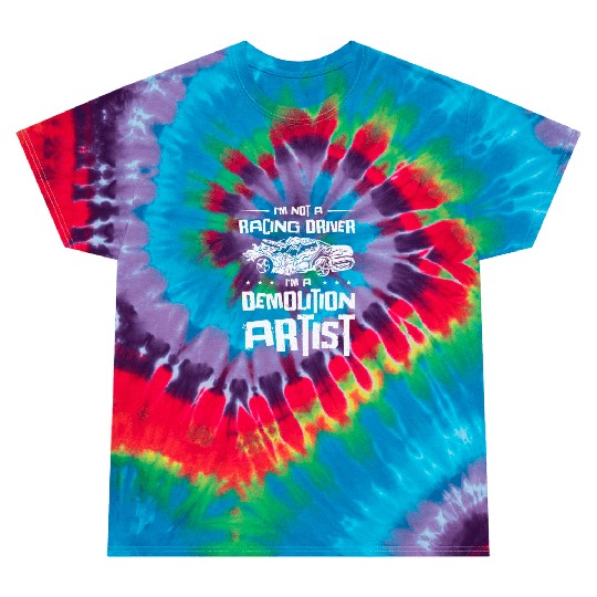 Demolition Derby Car Demo Driver Tie Dye T Shirts