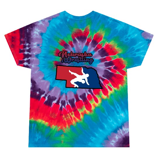 Nebraska Wrestling (USA Colors) Tie Dye T Shirts