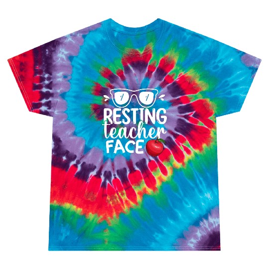 Resting Teacher Face Happy Retirement Plan Tie Dye T Shirts