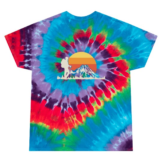 Hiking Hiker Mountain Tie Dye T Shirts