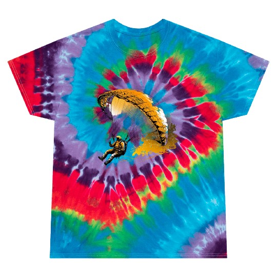 cool paraglider in action Tie Dye T Shirts