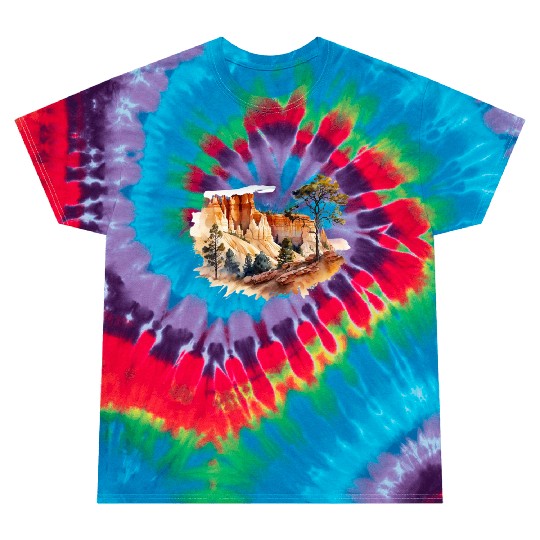 Bryce Canyon Watercolor Wonderland Tie Dye T Shirts