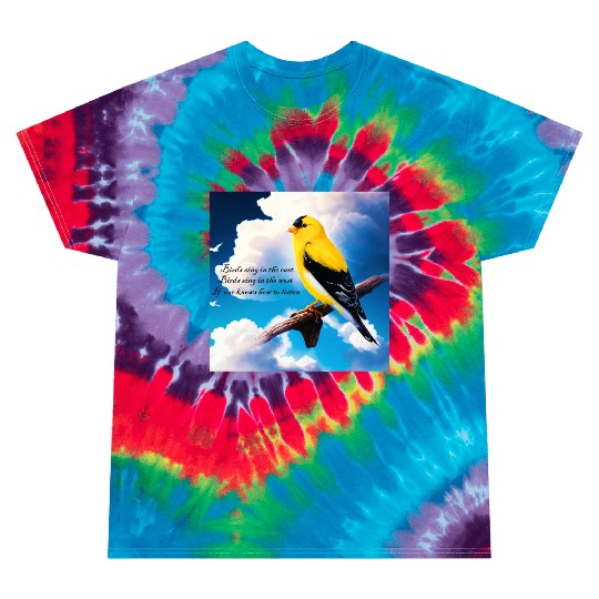 Birds sing Tie Dye T Shirts