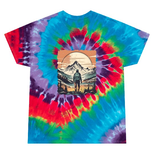 Mountain Adventure Hiking Tie Dye T Shirts