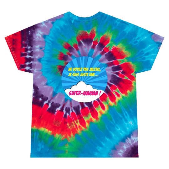 Super-mom super-hero. Best mom Mother's day Comics Tie Dye T Shirts