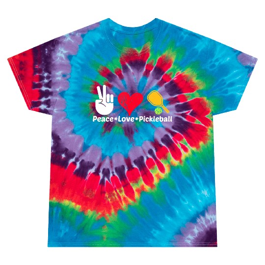 Paddleball Sports Mom Dad Retirement Peace Love Pi Tie Dye T Shirts