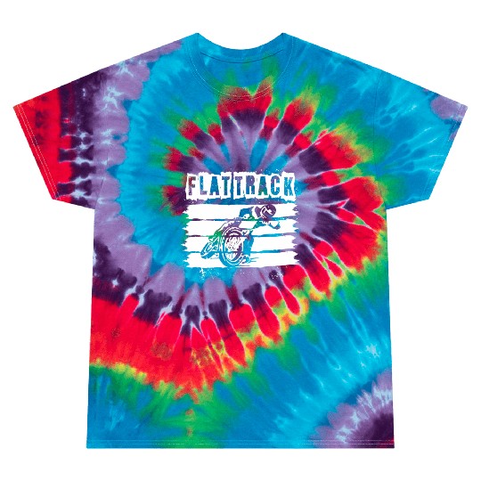 Flat Track Motorcycle Dirt Track Speedway Tie Dye T Shirts