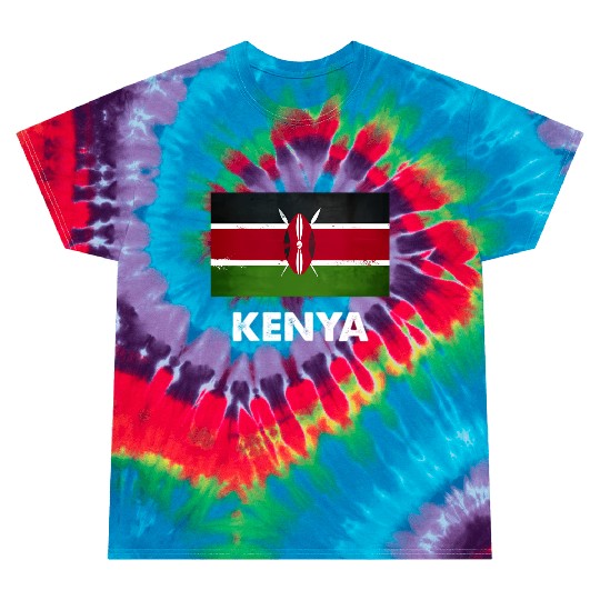 Kenya Flag Kenyan Tie Dye T Shirts