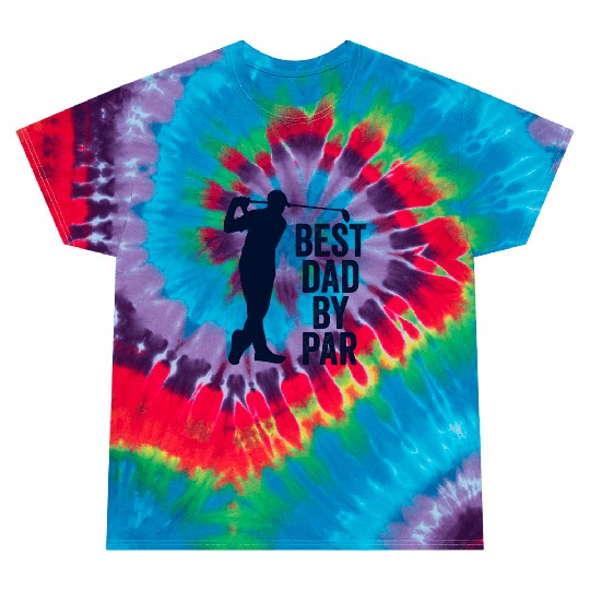 Fathers Day From Daughter Golf Best Dad By Par Tie Dye T Shirts