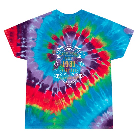 89 Made In 1931 89Th Anniversary Tie Dye T Shirts