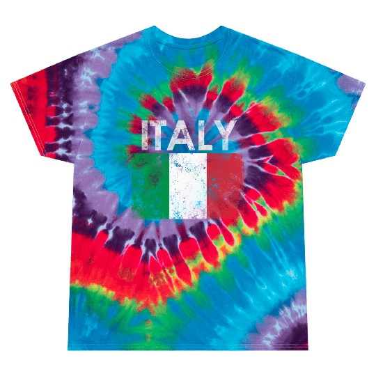 Italian Italy Flag Pride Tie Dye T Shirts
