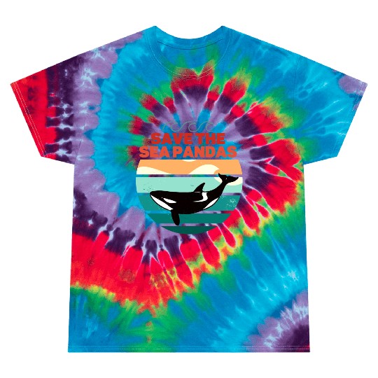 Rescue Killer Whale Orcas Save The Sea Pandas Tie Dye T Shirts