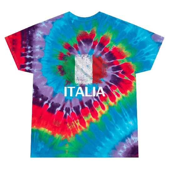 Italia Flag For Italy Italian Italiano Tie Dye T Shirts