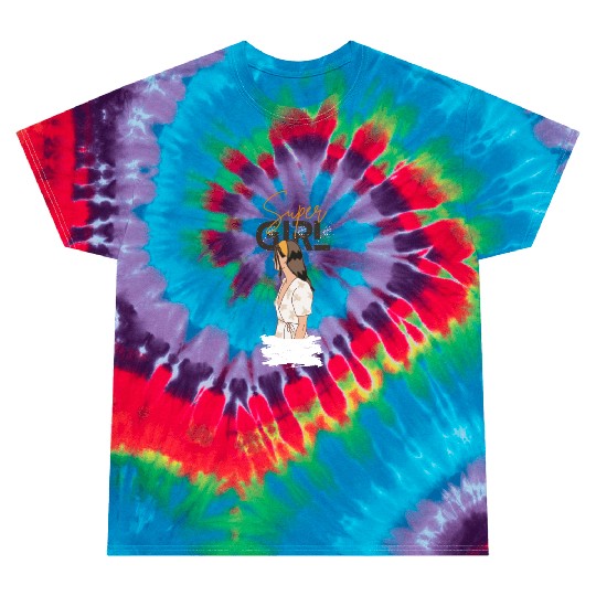 SUPER GIRL Tie Dye T Shirts