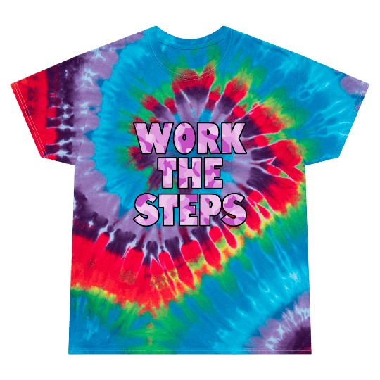 Work the Steps purple camo Tie Dye T Shirts
