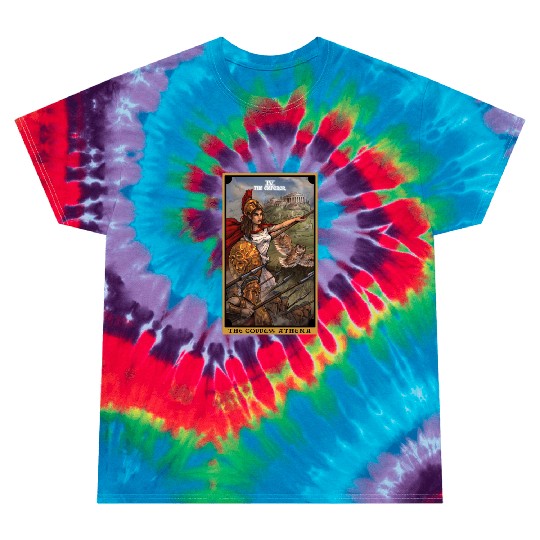 The Goddess Athena The Emperor Tarot Card Greek Tie Dye T Shirts
