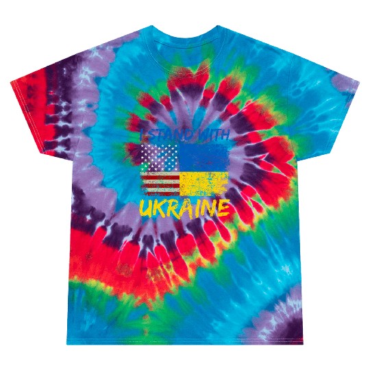 Ukraine Flag Ukrainian Ukraine Pride Tie Dye T Shirts