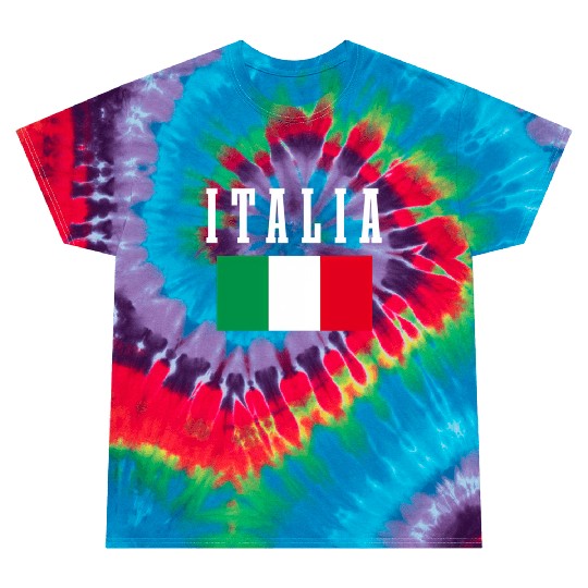 Italia Italian Flag Italy Pride Tie Dye T Shirts