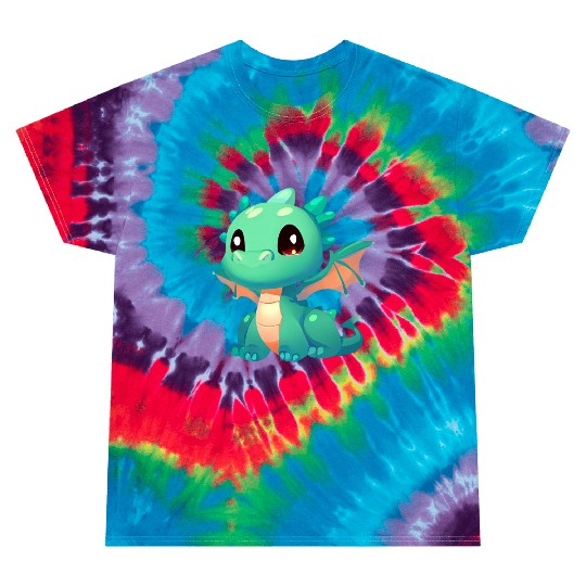 Puppy Dragon Tie Dye T Shirts