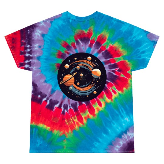 Universe Solar System Planets Tie Dye T Shirts