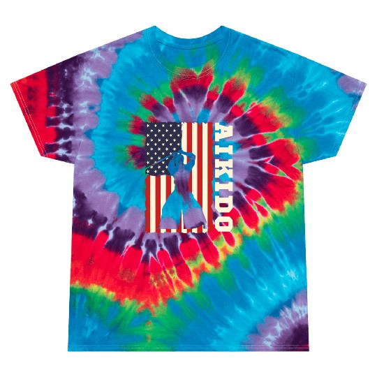 American Flag Aio Japanese Mial Combat Tie Dye T Shirts