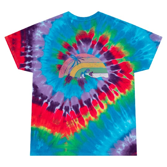 Surfer Surfing Beach Surf Tie Dye T Shirts