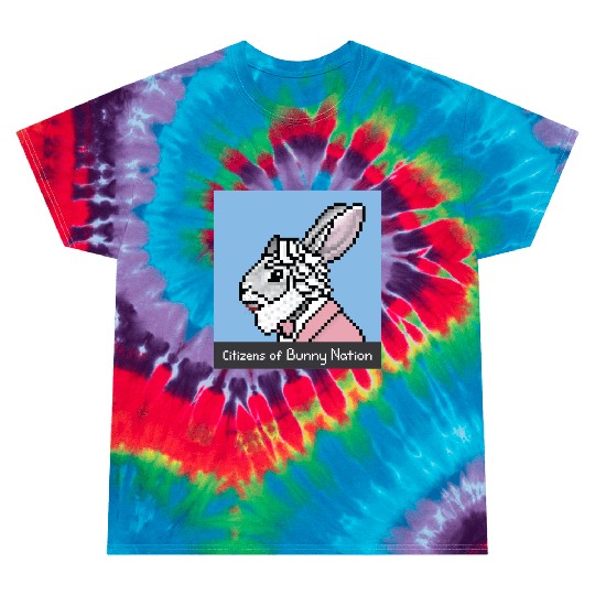 Citizens of Bunny Nation NFT #98 Artwork Tie Dye T Shirts