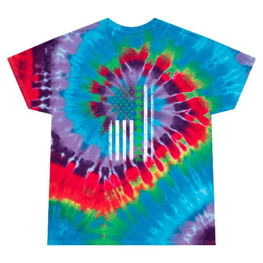 Shamrock Patriotic American Flag Irish Retro St Pa Tie Dye T Shirts