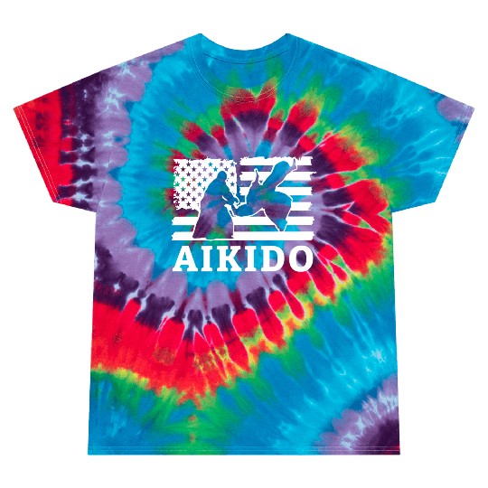 American Flag Aio Japanese Mial Combat Tie Dye T Shirts