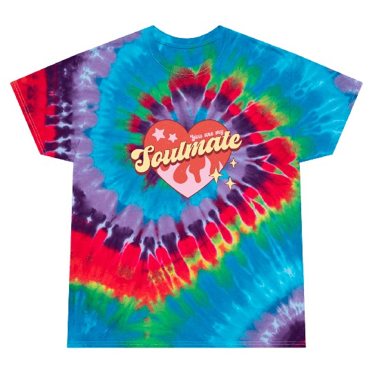 Soulmate heart valentine sublimation trending Tie Dye T Shirts