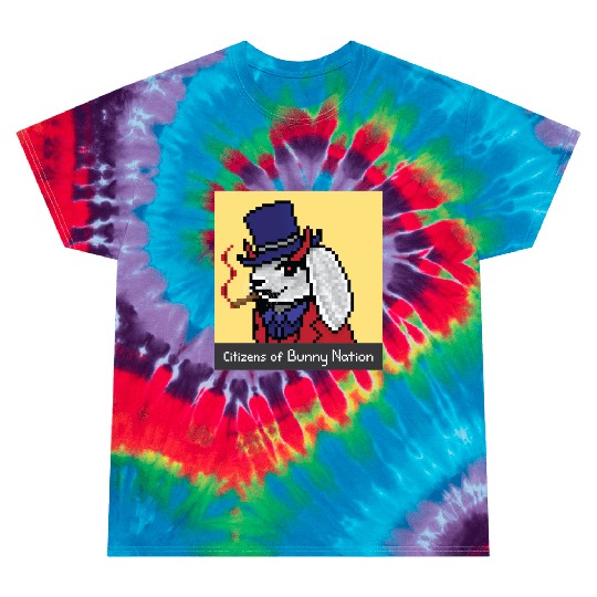 Citizens of Bunny Nation NFT #54 Artwork Tie Dye T Shirts
