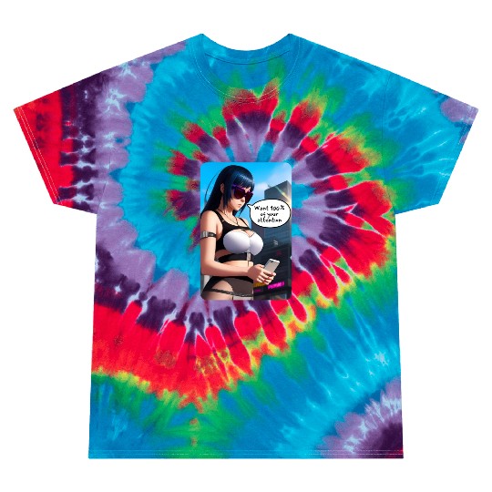 Cyberpunk Waifu Influencer Design 8 Tie Dye T Shirts