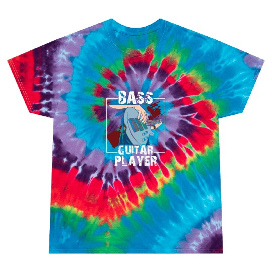 Bass Guitar Player Band Musician Music Tie Dye T Shirts
