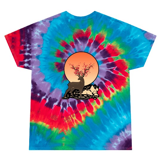 THE SACRED DEER | NATURE HOLY SPIRIT Tie Dye T Shirts