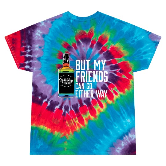 Proud Ally LGBT I Like My Bourbon Straight LGBTQ Tie Dye T Shirts