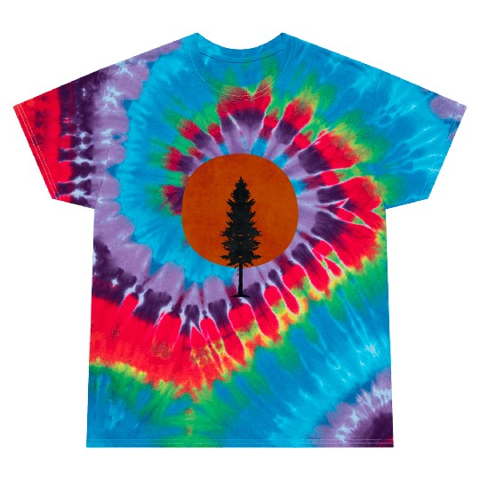 nature pine tree Tie Dye T Shirts